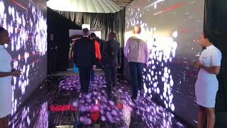 Interactive LED tunnel used at entrance area to launch event [upl. by Wolram990]