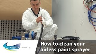 How to clean your Airless Paint Sprayer [upl. by Colin]