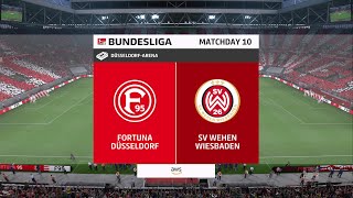 EA SPORTS FC 24 Gameplay  Fortuna Dusseldorf vs FC Wehen Wiesbaden [upl. by Alage]