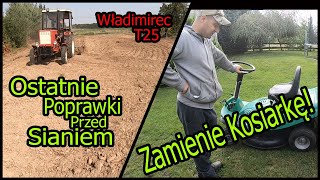 Zamienie Kosiarkę Ostatnie poprawki na polu przed sianiem Władimirec T25 [upl. by Nicol524]