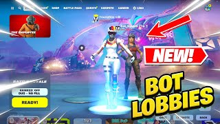 How To Get BOT LOBBIES In Fortnite Chapter 5 Season 3 WORKS [upl. by Mall]