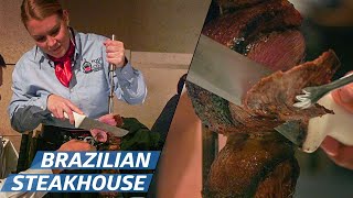 How A Brazilian Steakhouse Serves 1000 People per Night — How To Make It [upl. by Davilman]