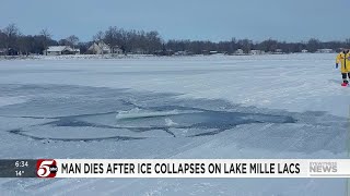 Isle man dies after vehicle breaks through Mille Lacs [upl. by Ardnot]