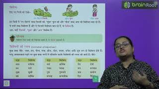 BRAIN ROOT HINDI VYAKRAN CLASS 2 CHAPTER 8 VISHESHAN [upl. by Milburt]