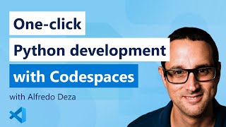 Oneclick Python development setups in the Cloud with Codespaces [upl. by Merkle]