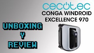 Cecotec Conga Windroid 970  Robot Limpiacristales  Review [upl. by Gretal]