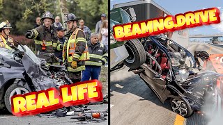 Accidents Based on Real Events on BeamNGDrive 2  Real Life  Flashbacks [upl. by Phip]