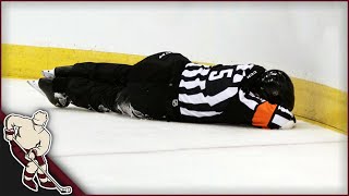 NHL Refs Getting Hit Part 1 [upl. by Syned]