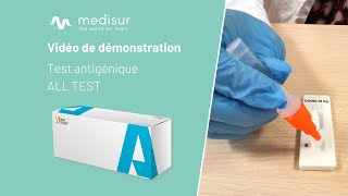 Tuto du test antigénique Covid19 ALLTEST  MEDISUR [upl. by Yellehs]