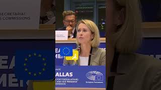 Victory of Ukraine is a priority for us all  Kaja Kallas makes top diplomat pitch [upl. by Werdma]