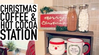 DIY Christmas Coffee amp Hot Cocoa Station  Christmas 2016 [upl. by Annal522]