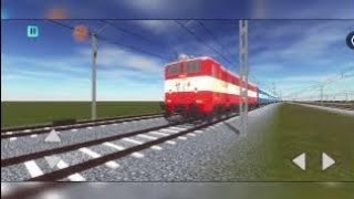 Train Departure video New train game video 2024 Train simulator gameplay Indian Train crossing 3d [upl. by Kcinemod]