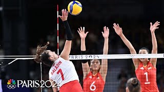 Turkiye womens volleyball punches ticket to first Olympic semifinal  Paris Olympics  NBC Sports [upl. by Marys122]