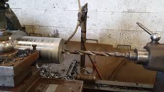 Make A Trepanning Tool TURN BORE AND MILL [upl. by Kcirddec]