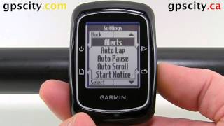 Setting the Time in the Garmin Edge 200 Bike Training Computer with GPS City [upl. by Mij680]