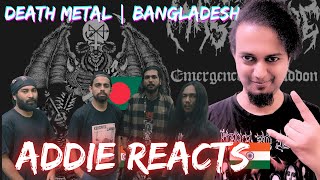 Feral Massacre  Emergence of Abaddon REACTION  Death Metal from Bangladesh  Addie Reacts [upl. by Annauqahs]