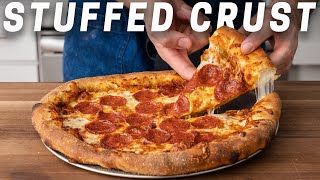 Stuffed Crust Pizza Recipe The 90s called and I answered [upl. by Laeria]