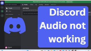 How to fix Discord Audio not working  Discord mic not working windows 11 [upl. by Ahsimit591]