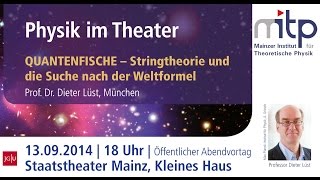 PHYSIK IM THEATER Quantenfische – Stringtheorie und die Suche nach der Weltformel 13092014 [upl. by Nataniel]