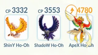 Using Triple Legendary Ho Oh’s But All Different 😳 Pokemon Go [upl. by Anesusa]