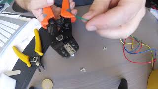 How to crimp jst wire with IWISS SN01BM Crimper Tool [upl. by Eelydnarb]