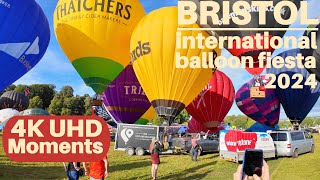 Bristol International Balloon Fiesta 2024 Full Ascent Europes Largest Ballooning Event England [upl. by Burrus58]