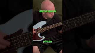 Marilyn Manson  Dope Hat Bass cover marilynmanson basscover bass guitar metal rock twiggy [upl. by Knuth614]