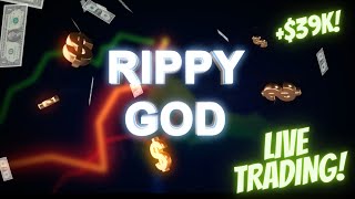 RippyGod Live Day Trading 39K Profits  January 24th Episode 4 [upl. by Terrena257]