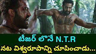 RRR NTR Teaser Acting And His Hard Work  RRR Teaser Review  Rama Raju For Bheem [upl. by Hillari]