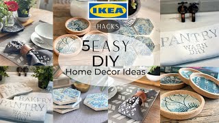 5 Easy Home Decor DIY Ikea Hacks Edition 2023 [upl. by Sigler886]