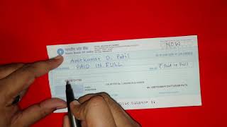 How to make abundance cheque Hindi [upl. by Hairacaz744]