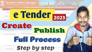 E Tender Process In West Bengal  E Tender Publishing Process 2023 [upl. by Harness301]