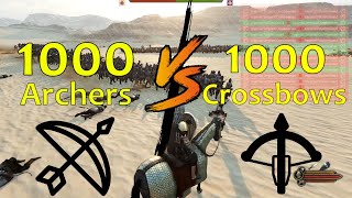 Archers or Crossbow Who Wins Mount and Blade 2 Bannerlord [upl. by Juditha700]