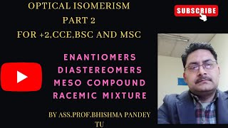 organicchemistryopticalisomerismenantiomersdiastereomersmesocompoundracemicmixture [upl. by Harrow]