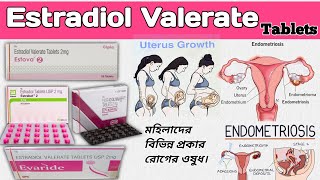 Estradiol Valerate Tablets Uses in Bengali  Progynova Tablets Evadiol Tablets  Estrabat Tab [upl. by Peadar]