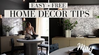 EASY amp FREE DECORATING TIPS amp TRICKS  MAY DECORATING  HOUSE OF VALENTINA [upl. by Ennaitsirhc153]