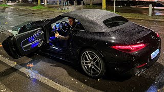 NEW 2023 Mercedes SL 63 AMG  Full NIGHT Drive Review Interior Exterior Sound [upl. by Anwahs]