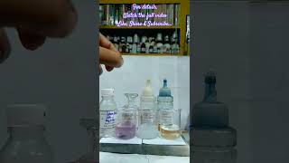 Play with chemicals Science 007 shorts subscribe [upl. by Htessil345]