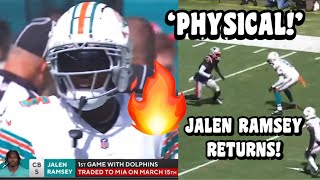 Jalen Ramsey Dolphins ‘DEBUT’ highlights 🔥 Dolphins vs Patriots 2023 highlights [upl. by Ash]