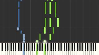 The Phantom of the Opera Piano Tutorial Synthesia [upl. by Iralav]