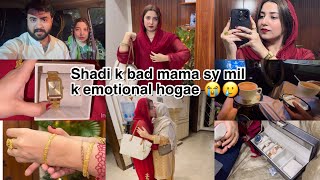 SHADI K BAD MAMA SY MIL K EMOTIONAL HOGAE 😭 SHOPPING FOR MY NEW ROOM AT SUSRAL ❤️ [upl. by Suivatram256]