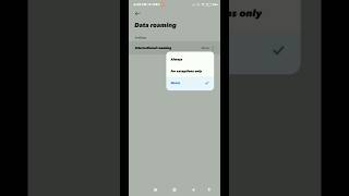 How to turn on data roaming in redmi 8shorts [upl. by Ong343]