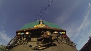 Via Canada passenger train runs over a Gopro Cornwall Ontario [upl. by Dyche]