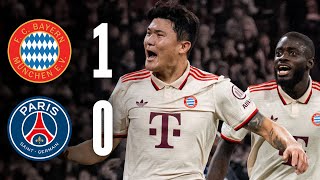 Minjae Kim with debut goal to win at home  FC Bayern  PSG 10  Highlights Champions League [upl. by Brasca]