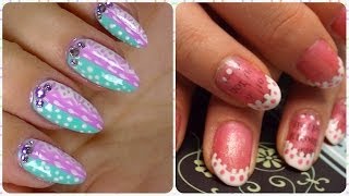 Vintage Nail Art Design in collaboration with Heather063mp4 [upl. by Yemrots]