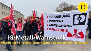 IG Metall streikt in Hameln  das sind die Forderungen [upl. by Caritta46]