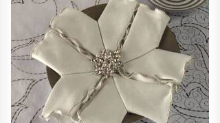 How to Fold a Snowflake Napkin for the Holidays [upl. by Atimed]