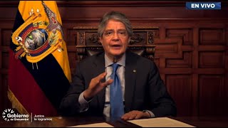 Presidente Guillermo Lasso anuncia el aumento del salario básico unificado [upl. by Kaenel]