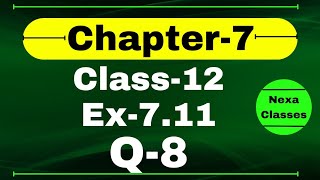 Class 12 Ex 711 Q8 Math  Chapter7 Class12 Math  Integration  Ex 711 Q8 Class 12 Math [upl. by Adrial979]