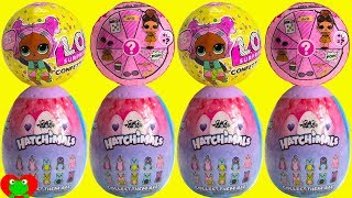 LOL Dolls Gets Hatchimals Surprise Eggs [upl. by Arehsat]